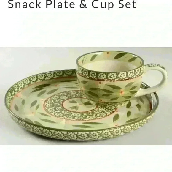 2-Old World Green-Snack Sets - Picture 1 of 3